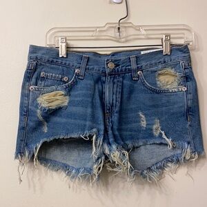 rag & bone Distressed denim shorts